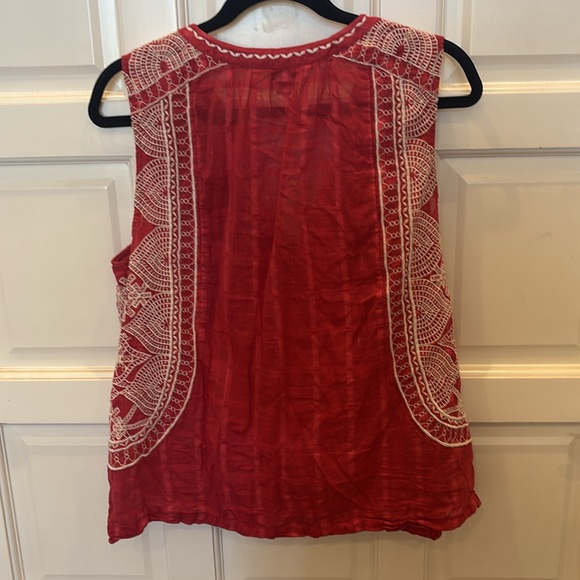 Lucky Brand embroidered top - Picture 3 of 6